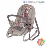 Шезлонг-качалка TOP RELAX XL Beige Dog